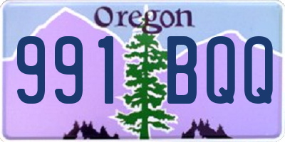 OR license plate 991BQQ