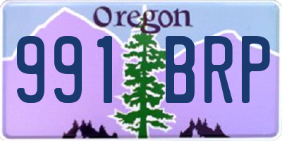 OR license plate 991BRP