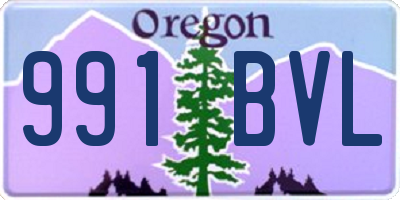 OR license plate 991BVL
