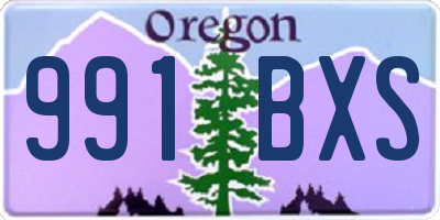 OR license plate 991BXS