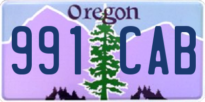 OR license plate 991CAB