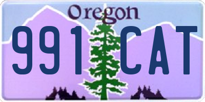 OR license plate 991CAT