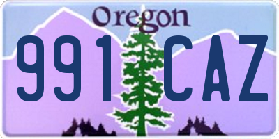 OR license plate 991CAZ