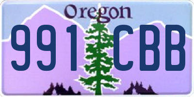 OR license plate 991CBB