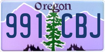 OR license plate 991CBJ