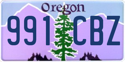 OR license plate 991CBZ