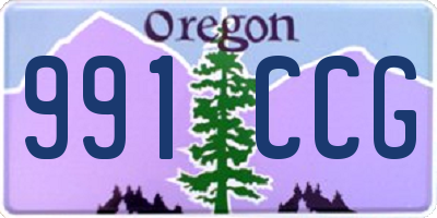 OR license plate 991CCG