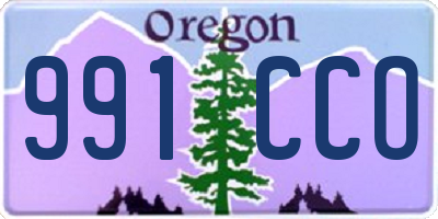 OR license plate 991CCO