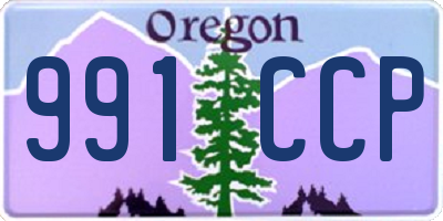 OR license plate 991CCP