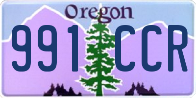 OR license plate 991CCR