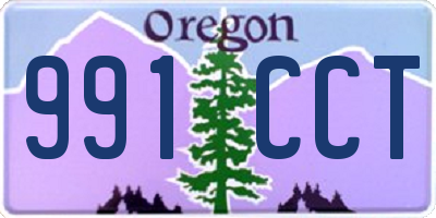 OR license plate 991CCT