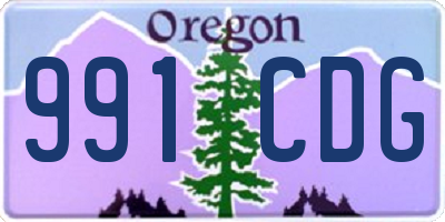 OR license plate 991CDG