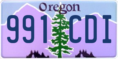 OR license plate 991CDI