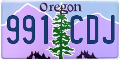 OR license plate 991CDJ