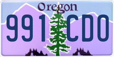 OR license plate 991CDO