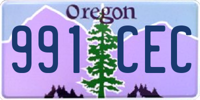 OR license plate 991CEC