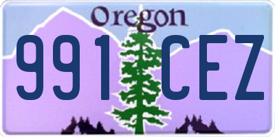 OR license plate 991CEZ