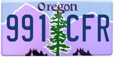 OR license plate 991CFR