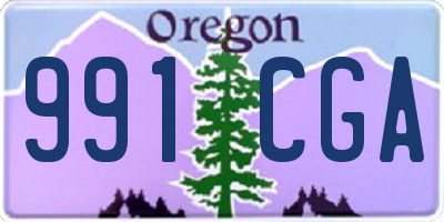 OR license plate 991CGA