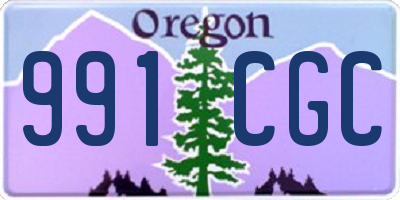 OR license plate 991CGC