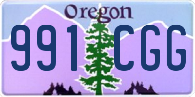 OR license plate 991CGG