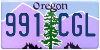 OR license plate 991CGL