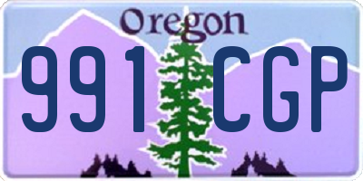 OR license plate 991CGP