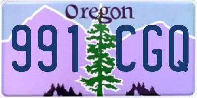 OR license plate 991CGQ