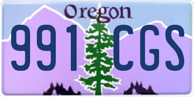 OR license plate 991CGS