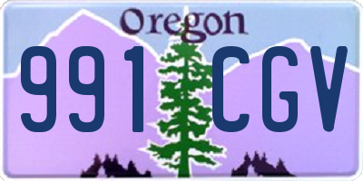 OR license plate 991CGV