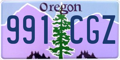 OR license plate 991CGZ