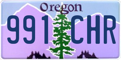 OR license plate 991CHR