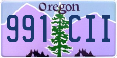 OR license plate 991CII