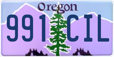 OR license plate 991CIL