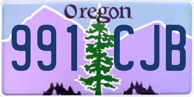 OR license plate 991CJB