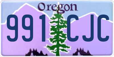 OR license plate 991CJC