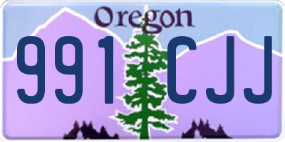 OR license plate 991CJJ