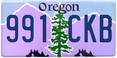 OR license plate 991CKB