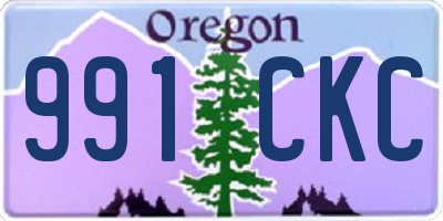 OR license plate 991CKC