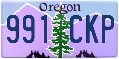 OR license plate 991CKP