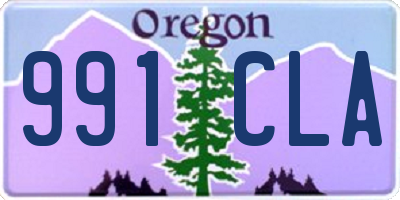 OR license plate 991CLA