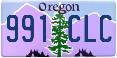 OR license plate 991CLC