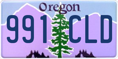 OR license plate 991CLD