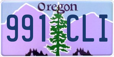 OR license plate 991CLI