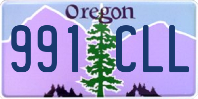 OR license plate 991CLL