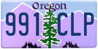 OR license plate 991CLP