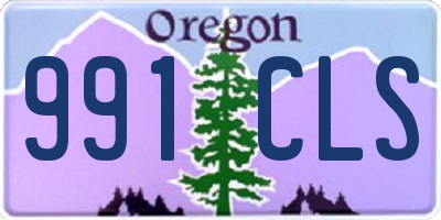 OR license plate 991CLS