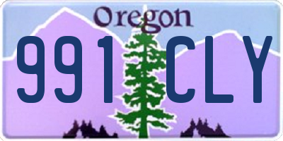 OR license plate 991CLY