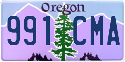 OR license plate 991CMA