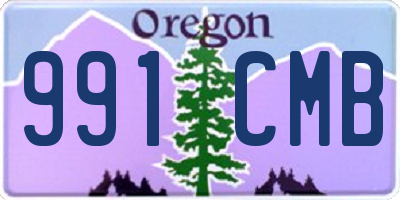 OR license plate 991CMB